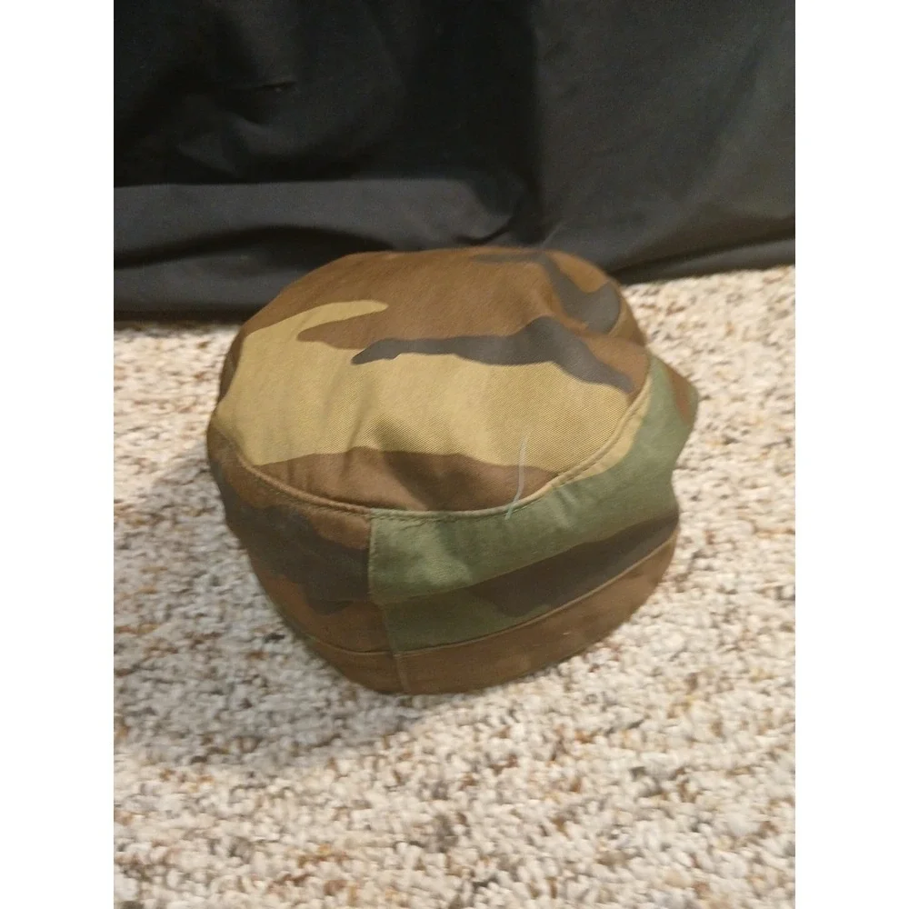 Vintage‎ Woodland Camo Field Hat Cap Camouflage Fitted Size 7 3/8 Atlas Headwear
